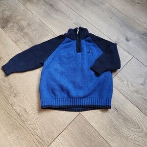 Nautica Blue and Black Sweater